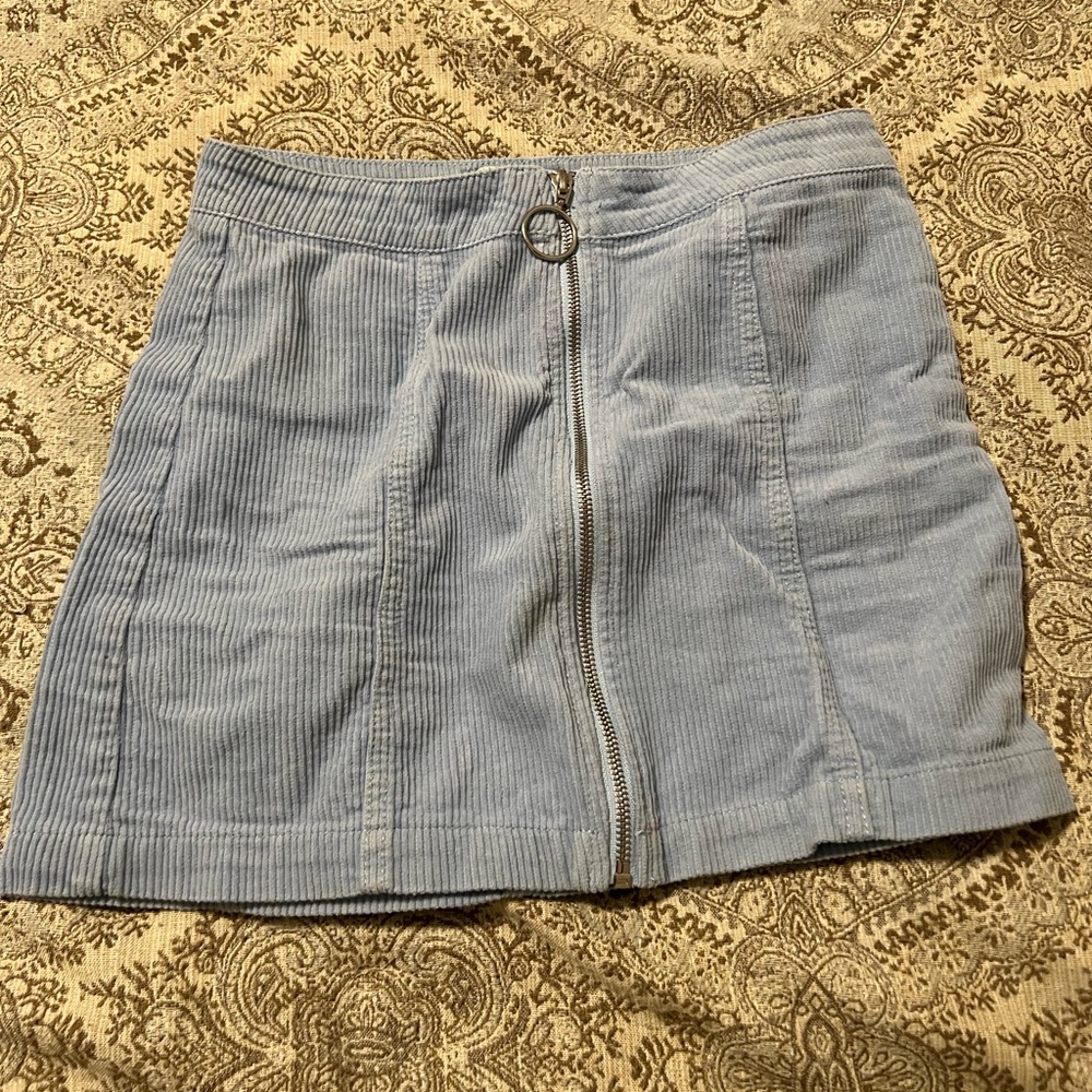 Light Blue Corduroy skirt
